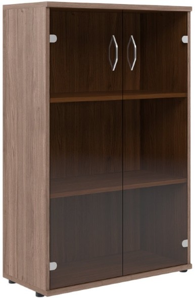 Шкаф со стеклянными дверьми СТ-2.4 Ясень Шимо 770*365*1200 в Полевском 