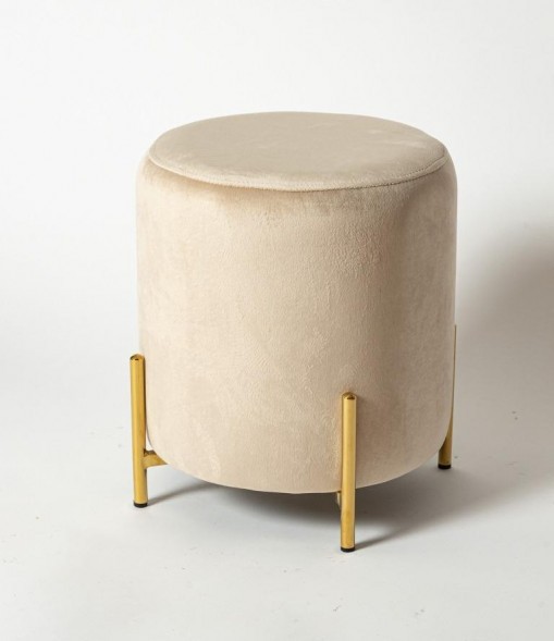 Пуф Bruno на металлических ножках золотого цвета