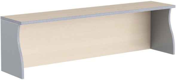 Надставка на стол НС-3 Беларусь Клен/Металлик 1400*300*400 IMAGO в Полевском 