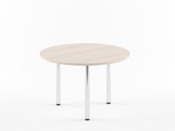 Конференц - стол круглый XRT 120 Бук Тиара/Алюминий 1200хх750 XTEN в Полевском 