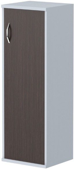 Шкаф колонка с глухой дверью СУ-2.3(R) Венге Магия/Металлик 406*365*1200