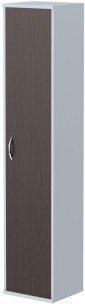 Шкаф колонка с глухой дверью СУ-1.9(R) Венге Магия/Металлик 406*365*1975