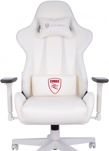 Кресло игровое Zombie Neo белый эко.кожа крестов. пластик пластик белый в Полевском 
