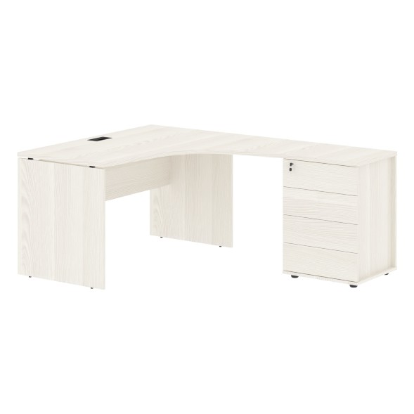 Стол эргономичный с тумбой EDCET 1313(R) 1360х1880х750 EDIS