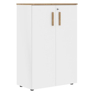 Шкаф с глухими средними дверьми и топом FMC 80.1(Z) Белый премиум/Белый премиум 802х429х1213 FORTA