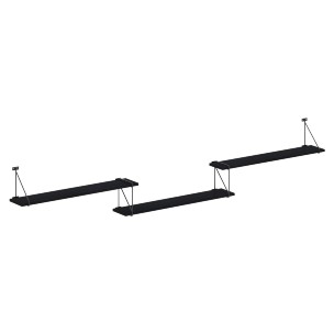 Полка с полкодержателями SH3-ROD/BAR 2380х166х392 COFFEE