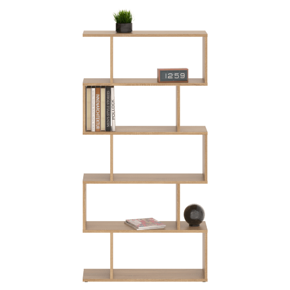 Стеллаж SH 7346 Дуб Сонома светлый 730х250х1416 COMP