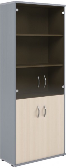 Шкаф комбинированный СТ-1.2 Клен/Металлик 770*365*1975 IMAGO в Полевском 