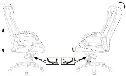 Кресло руководителя Бюрократ T-9923SL/BLACK