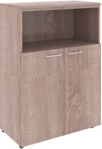 Шкаф с глухими малыми дверьми и топом WMC 85.3 Дуб Сонома 856х432х1184 WAVE