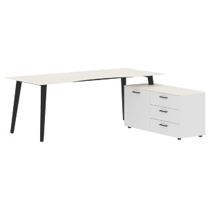 Стол руководителя с тумбой JCT 2018(R) 2000х1800х750 JAY