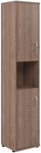 Шкаф колонка с комплектом глухих малых дверей СУ-1.5(L) Ясень Шимо 406*365*1975 в Полевском 
