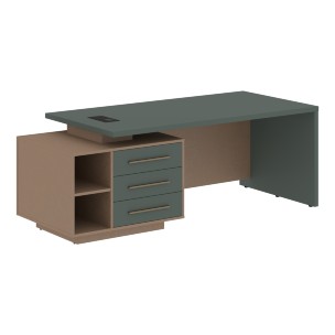 Стол руководителя с тумбой VCT 2190(L) 2100х900х750 VELION