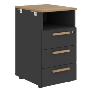 Тумба приставная FLC-3D.1A Белый премиум 408х504х733 FORTA