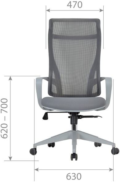 Кресло руководителя CHAIRMAN CH 577 серый в Полевском 